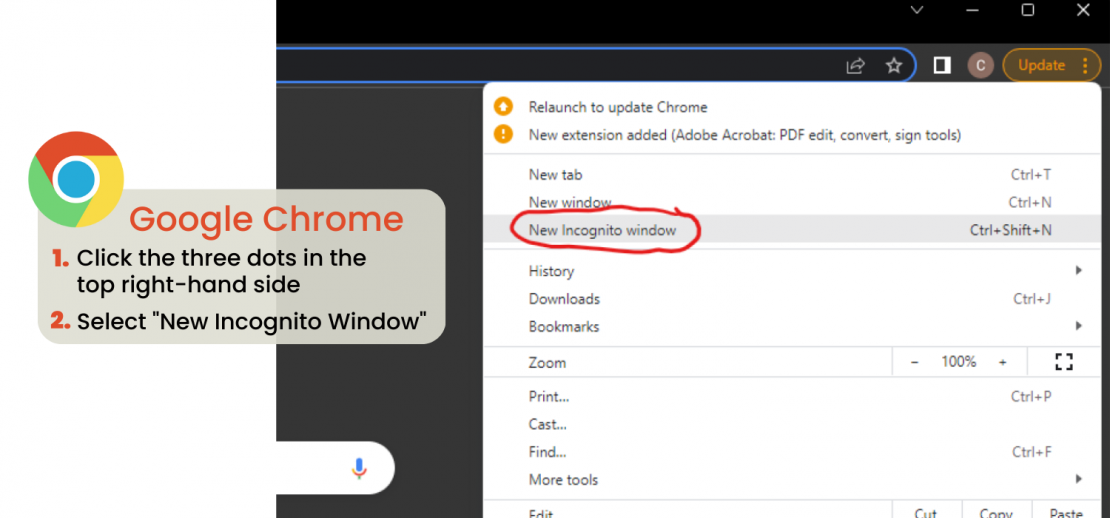Chrome Incognito Chrome Incognito