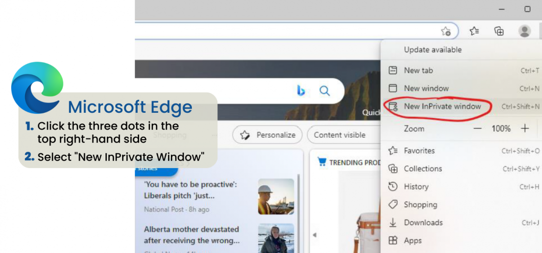 Edge InPrivate Edge InPrivate