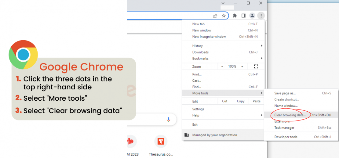 Clear Cache in Chrome Clear Cache in Chrome